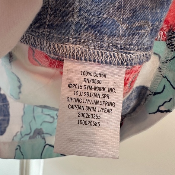 Janie and Jack Girls Poppy Print Blouse Red White Blue (Size 5) - Picture 4 of 4